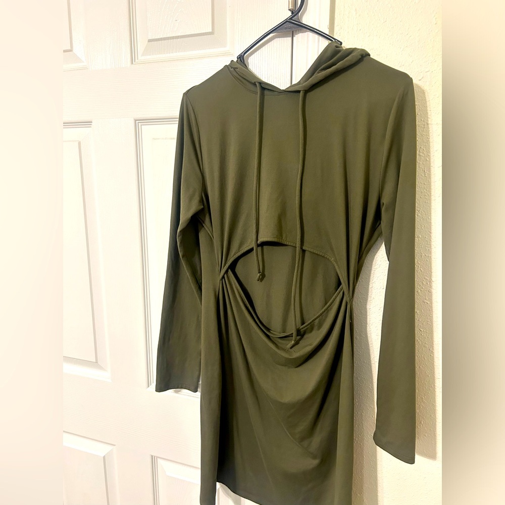 Hooded Long Sleeve Dress.